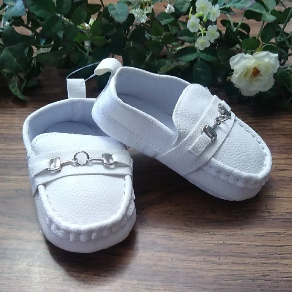 White Kids Loafers